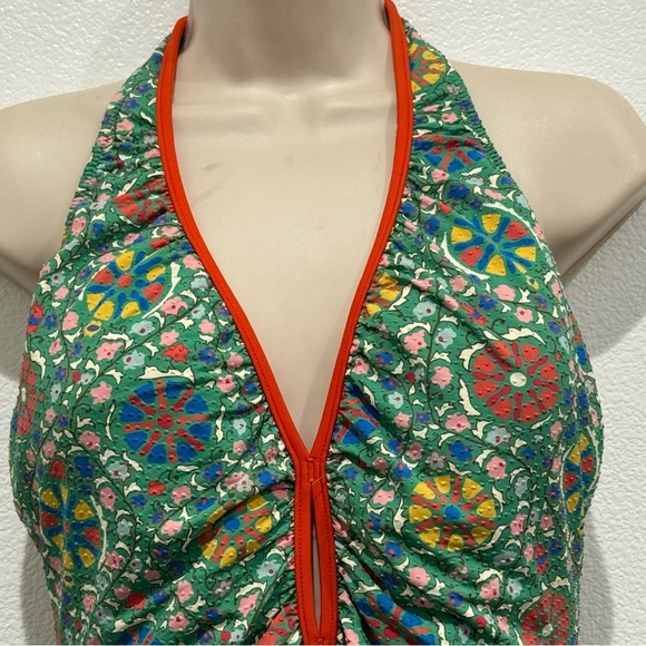 RHODE x Target "Zinnia" Halter One Piece Swimsuit High Leg Cheeky V-Neck Size XL - Picture 3 of 12